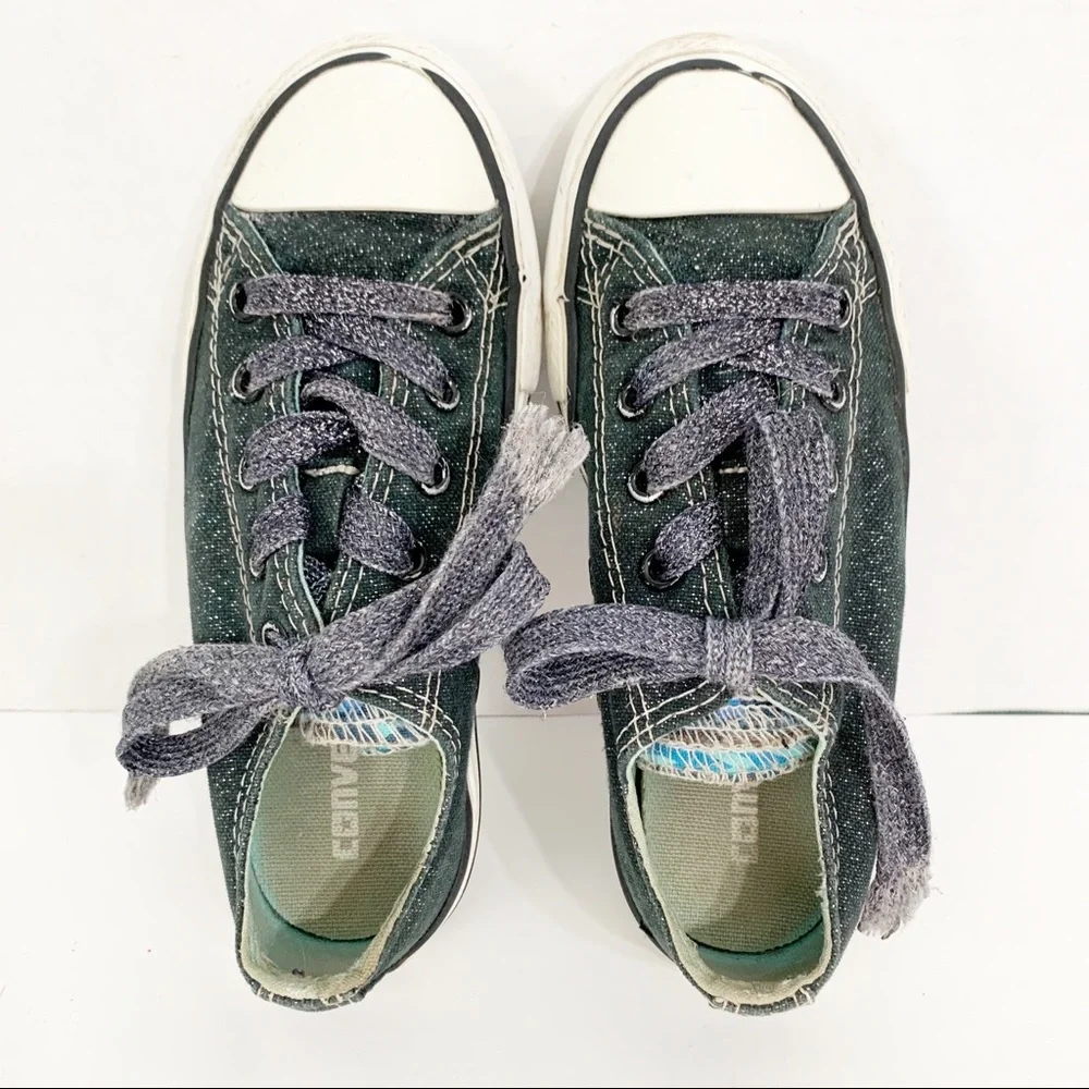 Converse All Star Multi Color Various Print Tounges Low Top Canvas Sneakers